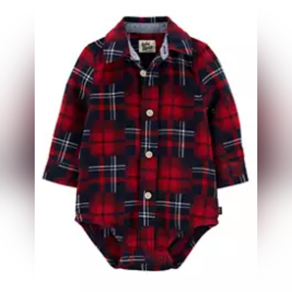 NWT Baby oshkosh Bgosh Pants Suspender Overalls & Onesie Size 9 months - Picture 4 of 4